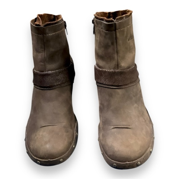 MERRELL LUXE MID BITTER CHOCOLATE LEATHER LADIES SHORT BOOTS SIZE‎ 9.5 - Picture 2 of 8